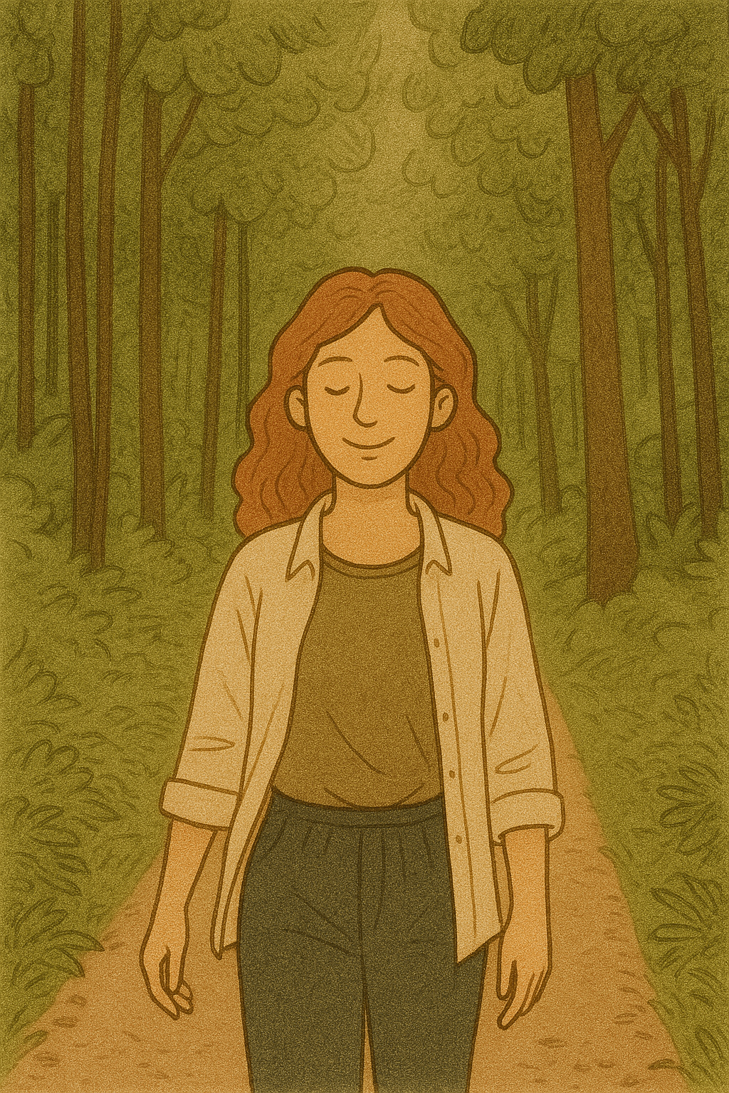 Mindful walking in nature