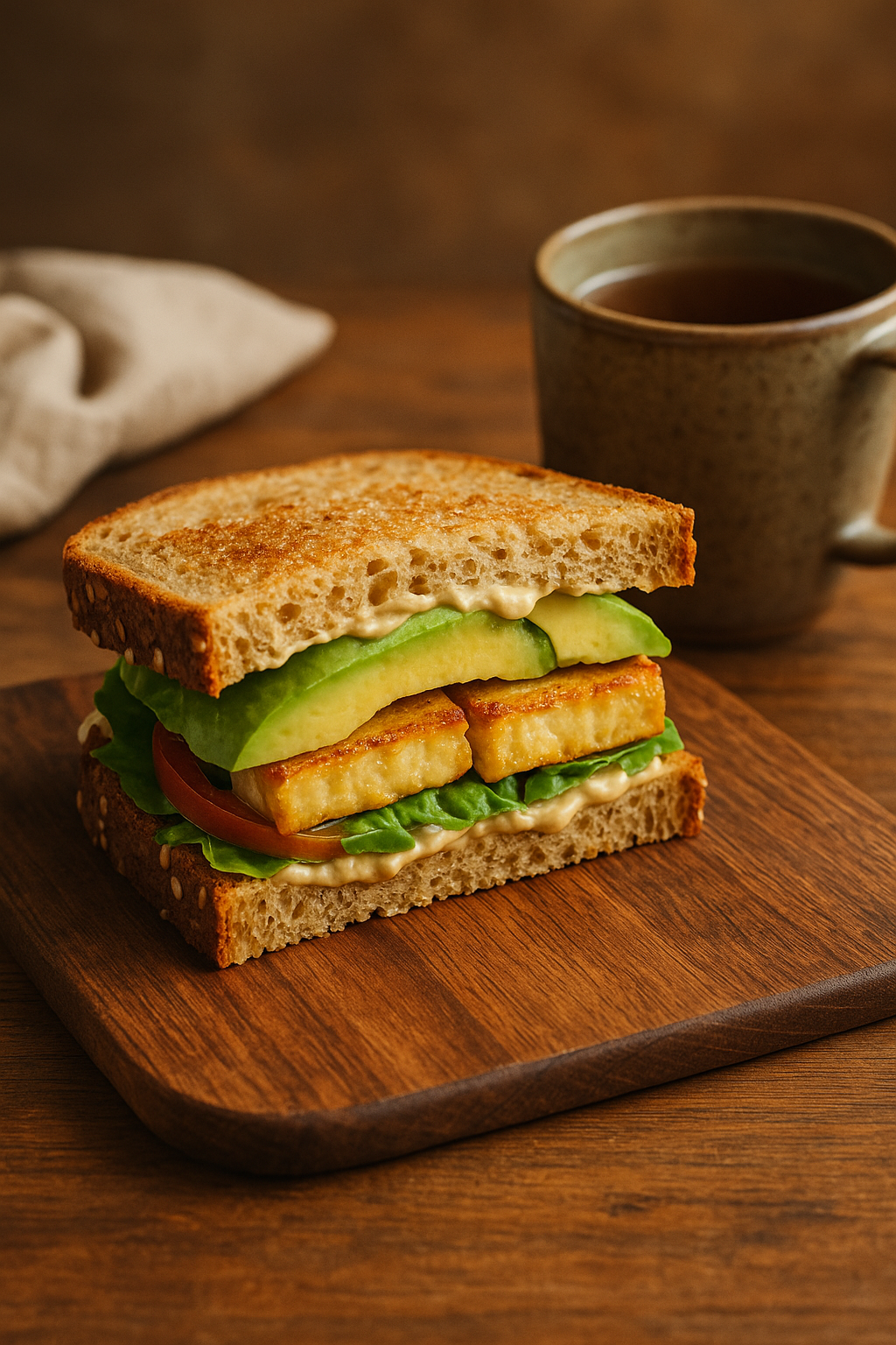 Avocado Tofu Sandwich