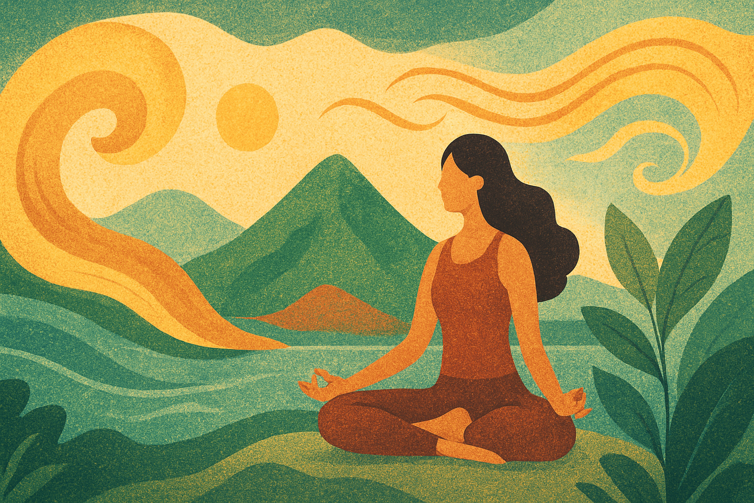 Morning light filtering through soft green leaves symbolizing calm and inner softness