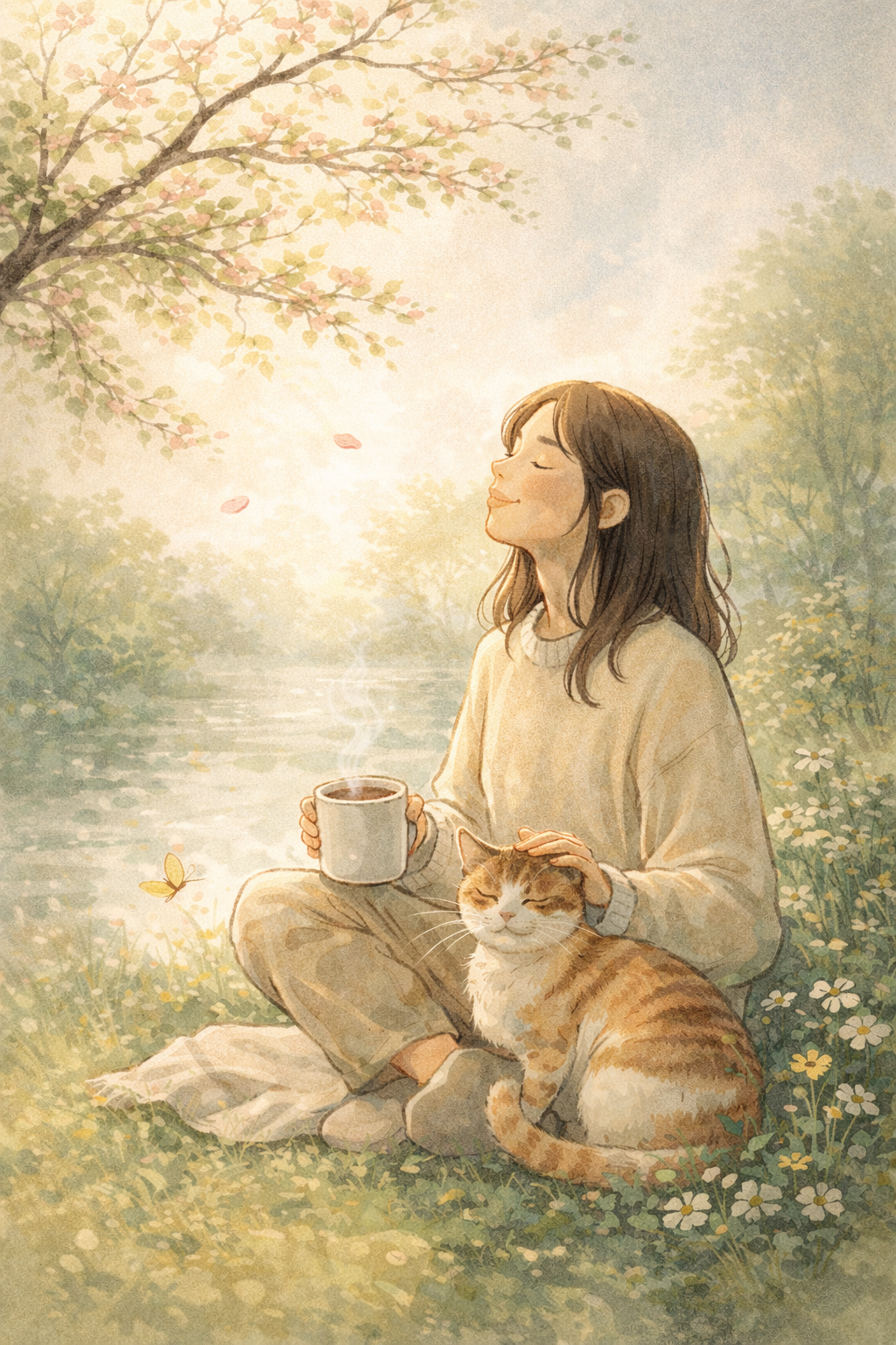 Soft spring morning light symbolizing gentle lifestyle and seasonal transition